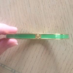 Kate Spade Emerald punch out Spade thin Bangle
